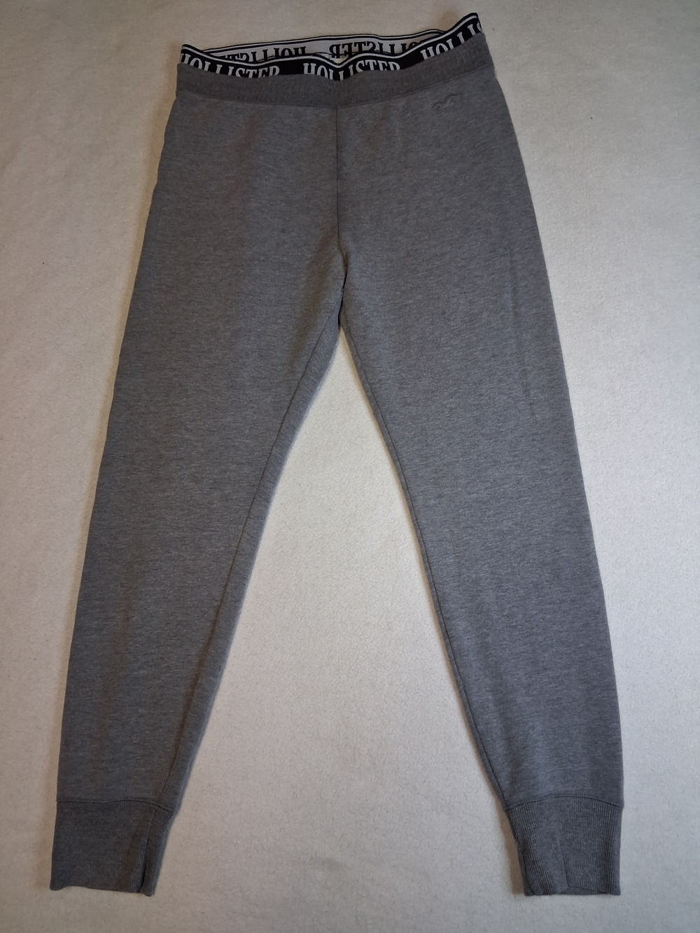Hollister Women's Heather Gray Logo Waist Joggers
